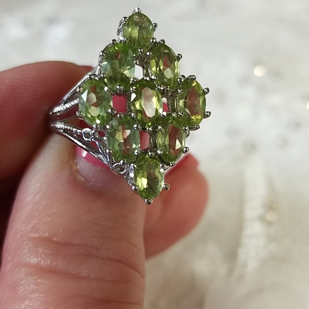 Seta Brand Sterling Peridot Ring